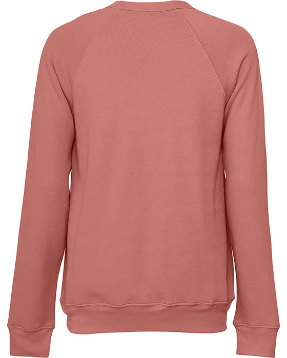 Rear and Blank view of the BELLA + CANVAS Unisex Sponge Fleece Crewneck Sweatshirt