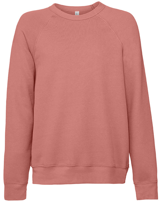 Front and Blank view of the BELLA + CANVAS Unisex Sponge Fleece Crewneck Sweatshirt