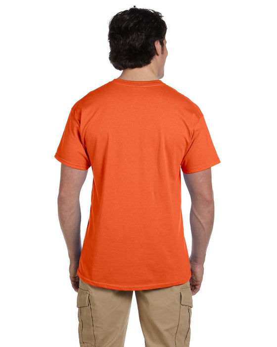 Rear view of the Fruit of the Loom Adult HD Cotton™ T-Shirt