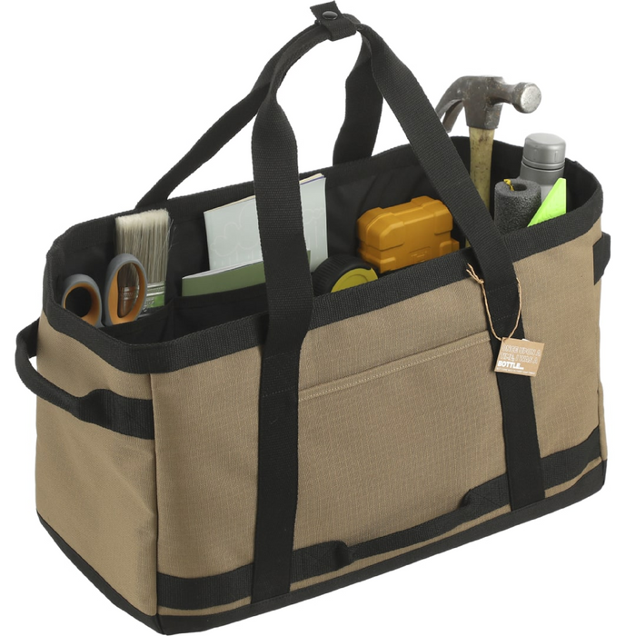 Angle-Right and Blank view of the NBN Recycled Utility Tote