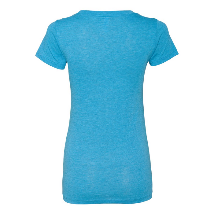 Rear view of the BELLA + CANVAS Women's Triblend Tee - 