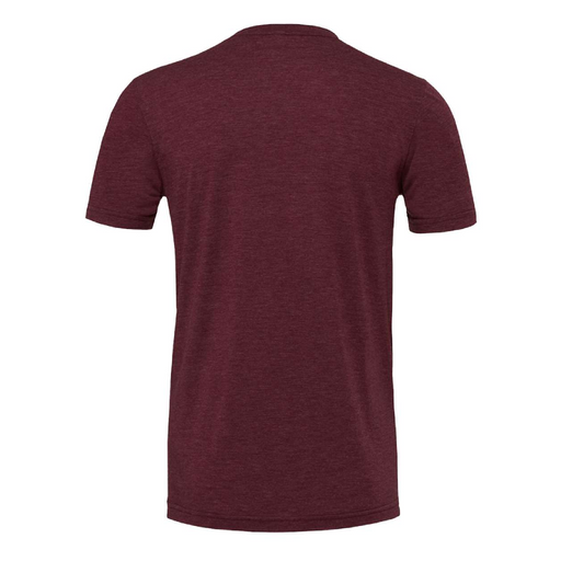Rear view of the BELLA + CANVAS Triblend Tee -