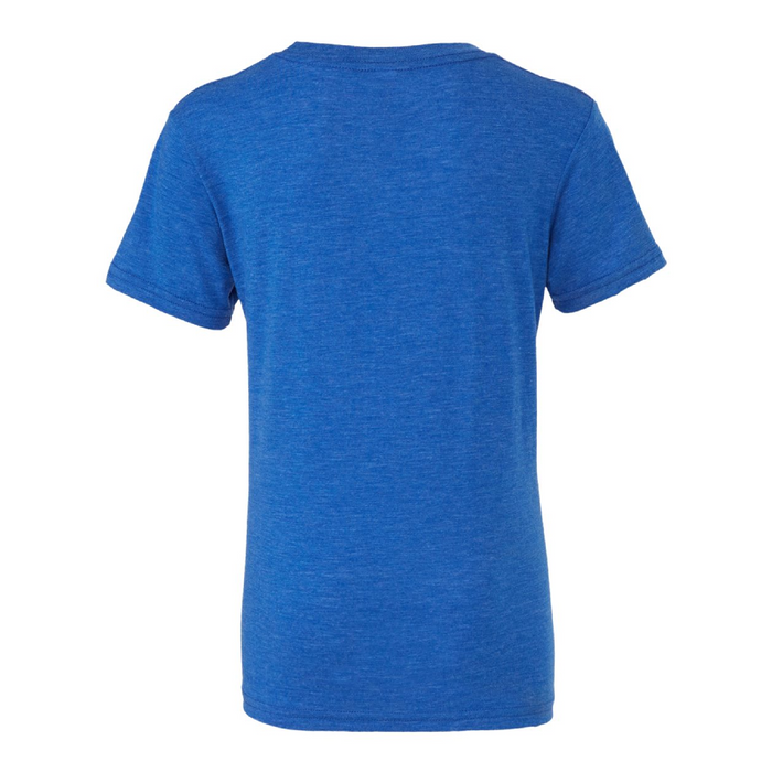 Rear view of the BELLA + CANVAS Triblend Tee -