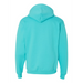 Rear view of the JERZEES NuBlend® Hooded Sweatshirt - 