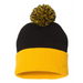 Rear view of the 12" Pom-Pom Cuffed Beanie - 