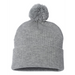 Rear view of the 12" Pom-Pom Cuffed Beanie - 