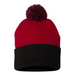 Rear view of the 12" Pom-Pom Cuffed Beanie