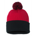 Front view of the 12" Pom-Pom Cuffed Beanie