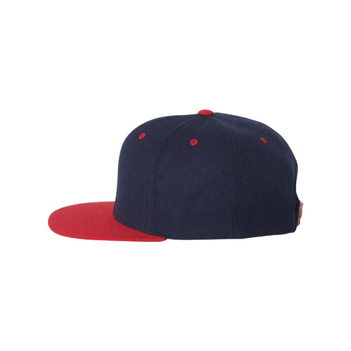 Rear view of the Premium Flat Bill Snapback Cap - 