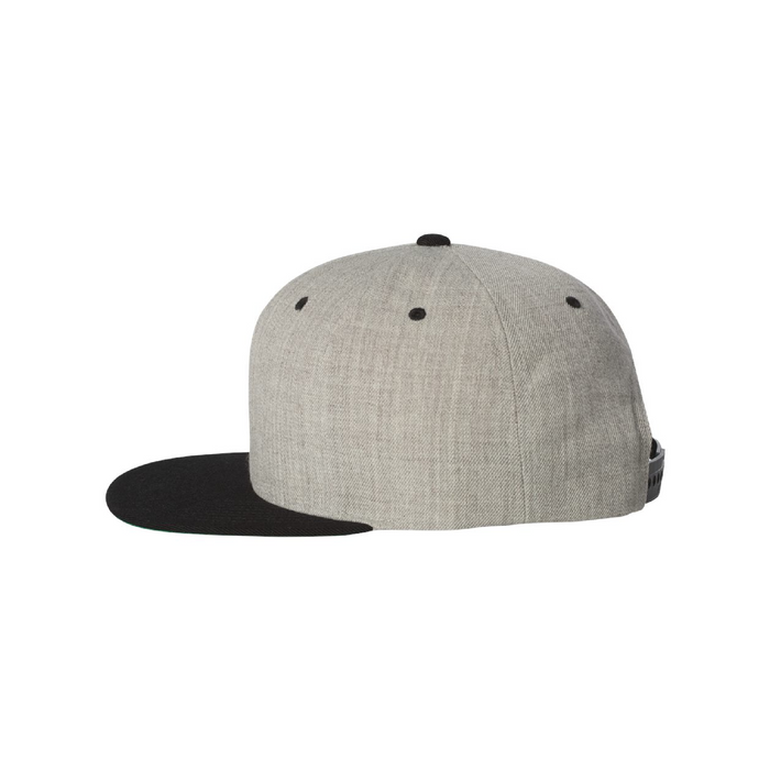 Left view of the Premium Flat Bill Snapback Cap - 