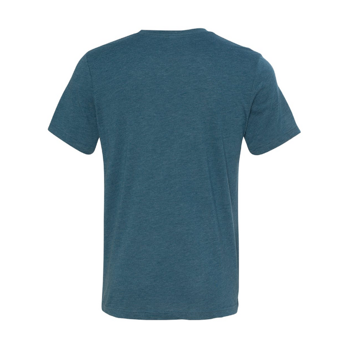 Rear view of the BELLA + CANVAS Triblend Tee -