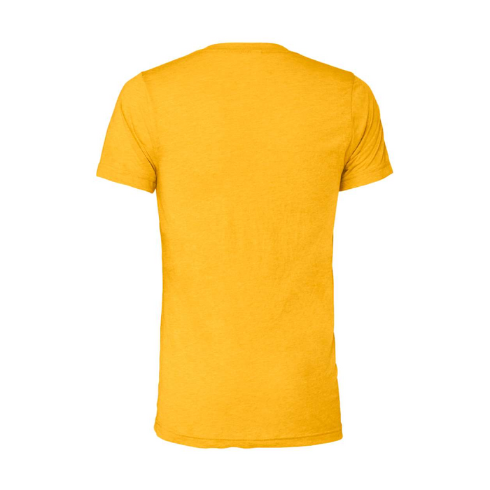 Rear view of the BELLA + CANVAS Triblend Tee -