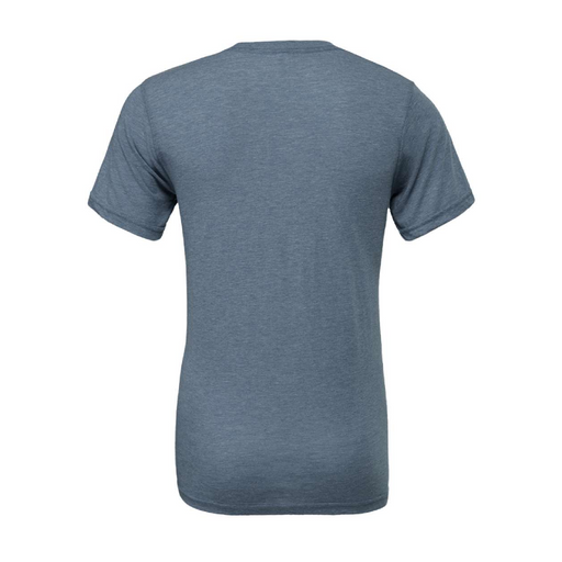 Rear view of the BELLA + CANVAS Triblend Tee -