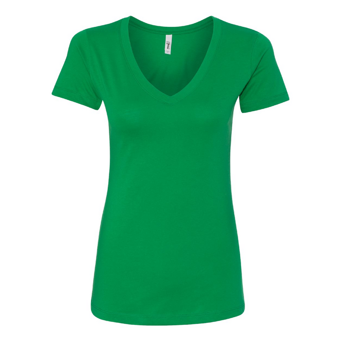 Front view of the Next Level Women's Ideal V-Neck T-Shirt - 
