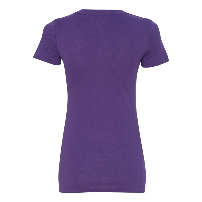 Rear view of the Next Level Women's Ideal V-Neck T-Shirt - 