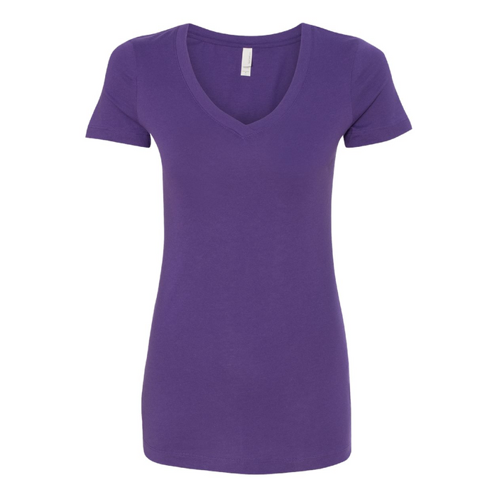Front view of the Next Level Women's Ideal V-Neck T-Shirt - 