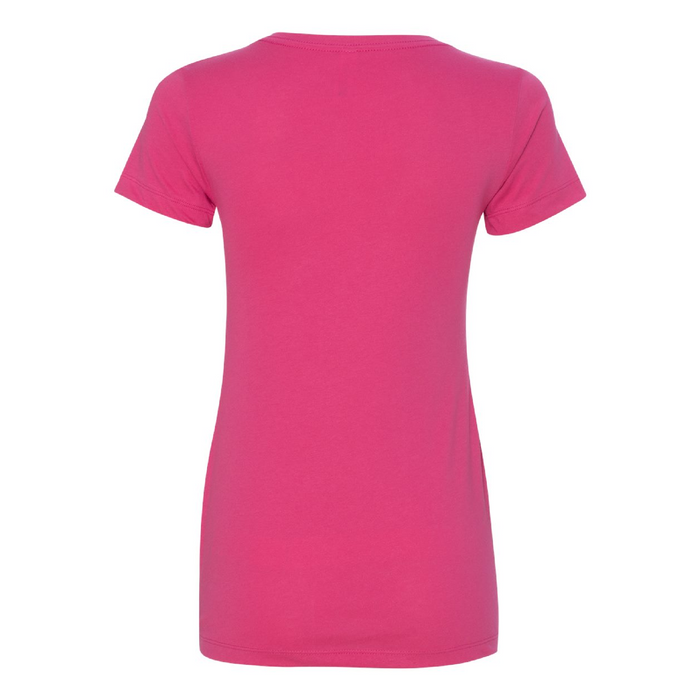 Rear view of the Next Level Women's Ideal V-Neck T-Shirt - 