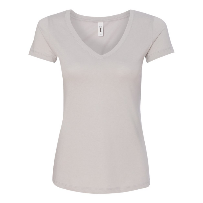 Front view of the Next Level Women's Ideal V-Neck T-Shirt - 