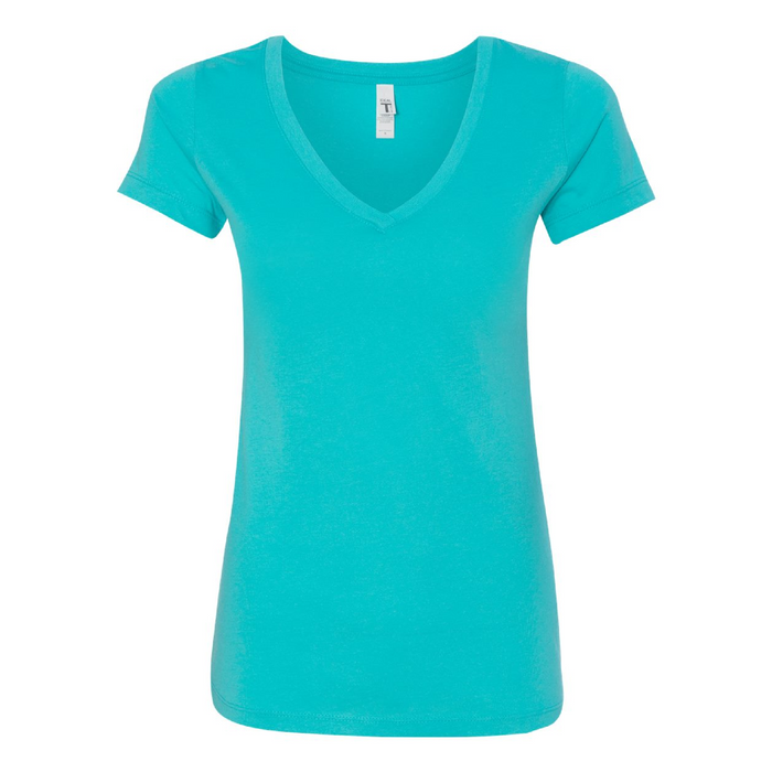 Front view of the Next Level Women's Ideal V-Neck T-Shirt - 