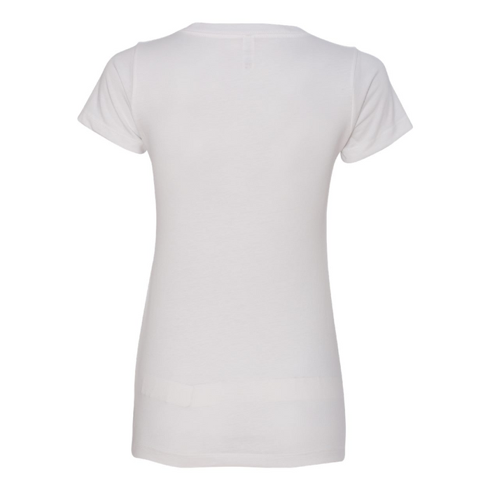Rear view of the Next Level Women's Ideal V-Neck T-Shirt - 