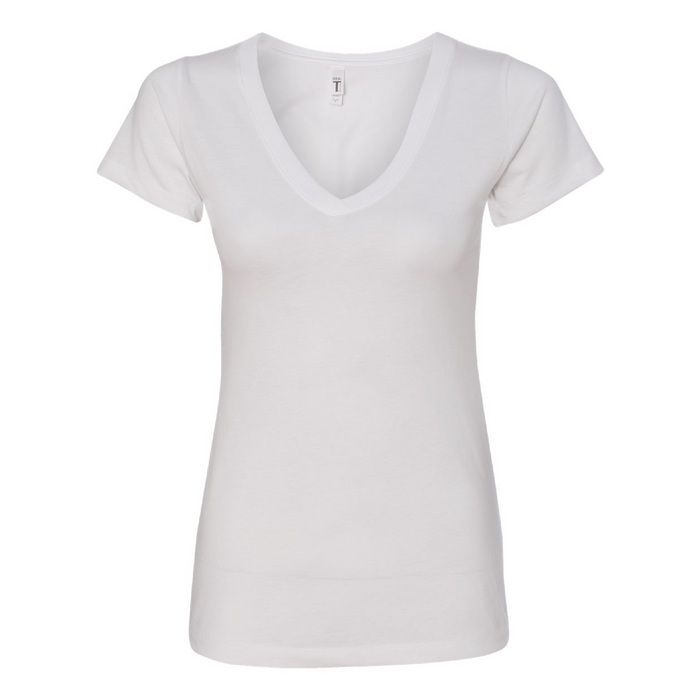Front view of the Next Level Women's Ideal V-Neck T-Shirt - 