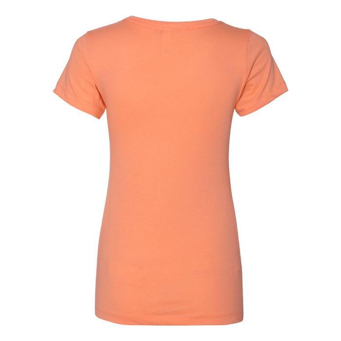 Rear view of the Next Level Women's Ideal V-Neck T-Shirt - 