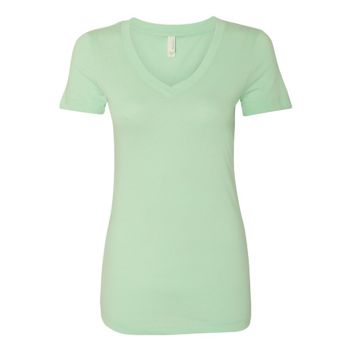 Front view of the Next Level Women's Ideal V-Neck T-Shirt - 