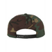 Rear view of the Premium Flat Bill Snapback Cap - 