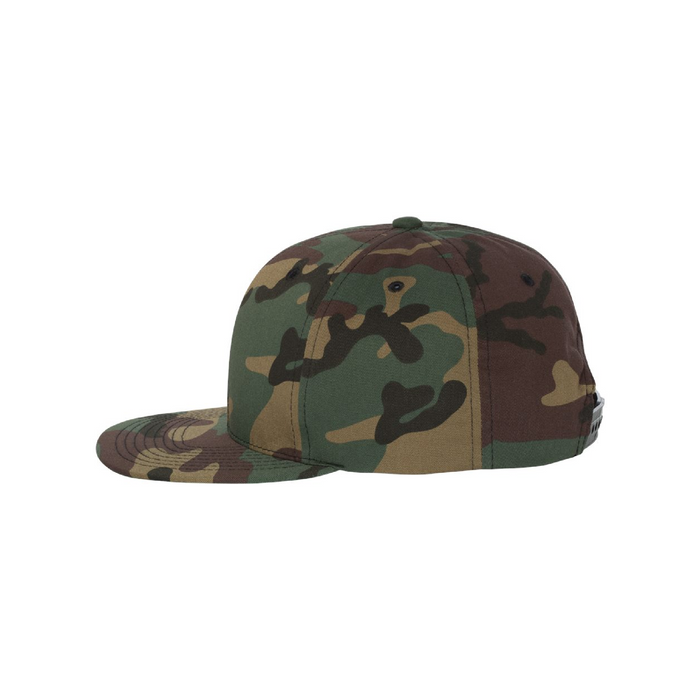 Left view of the Premium Flat Bill Snapback Cap - 