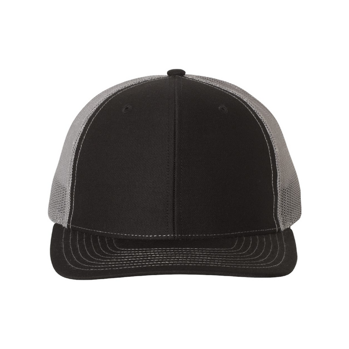 Front view of the Richardson Snapback Trucker Cap - 