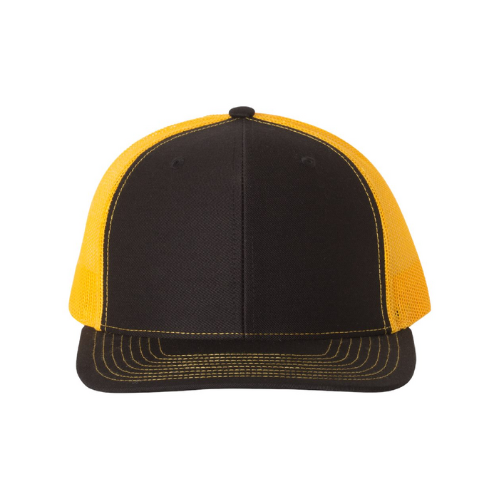 Front view of the Richardson Snapback Trucker Cap - 