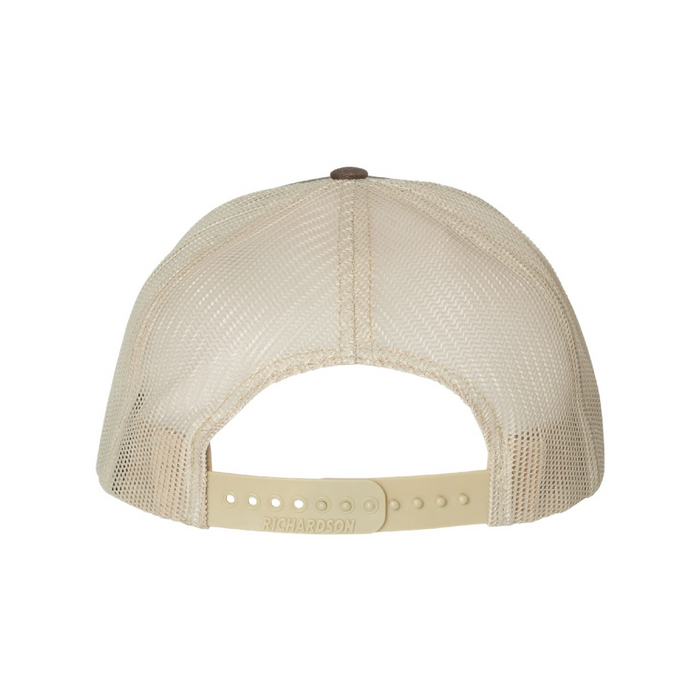 Rear view of the Richardson Snapback Trucker Cap - 