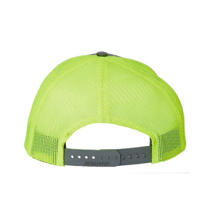Rear view of the Richardson Snapback Trucker Cap - 