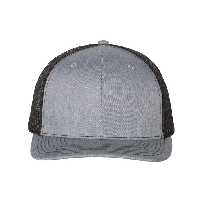 Front view of the Richardson Snapback Trucker Cap - 