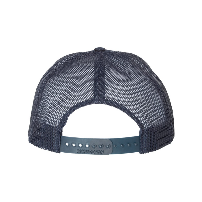 Rear view of the Richardson Snapback Trucker Cap - 