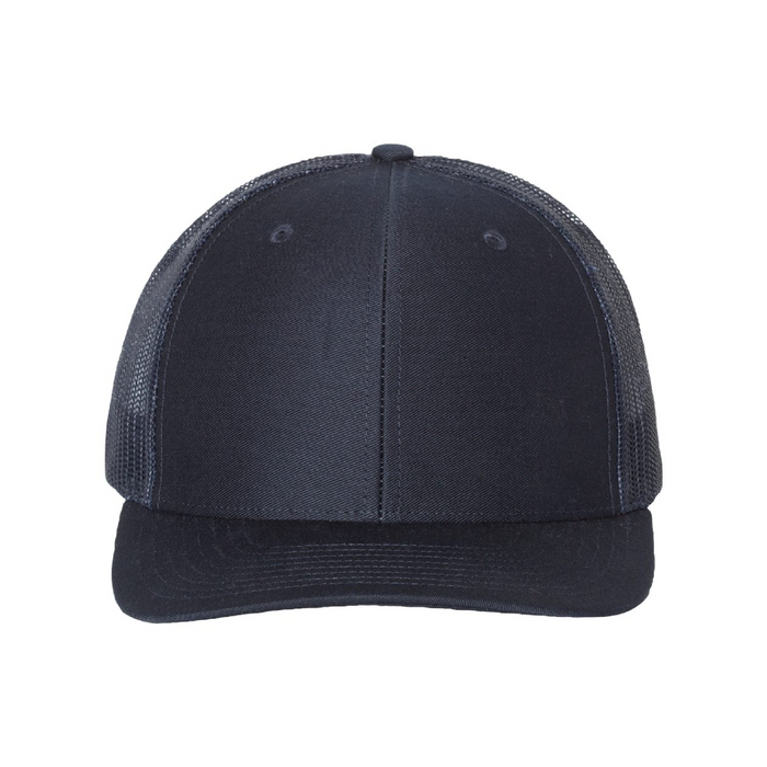Front view of the Richardson Snapback Trucker Cap - 