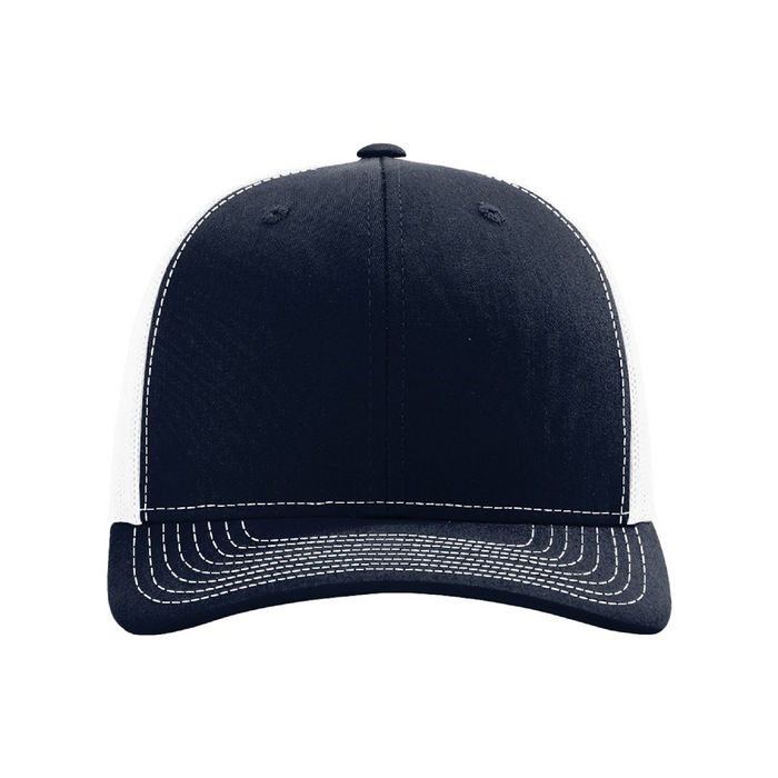 Front view of the Richardson Snapback Trucker Cap - 