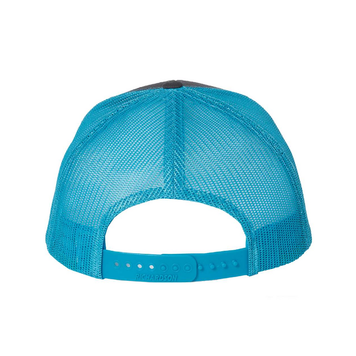 Rear view of the Richardson Snapback Trucker Cap - 