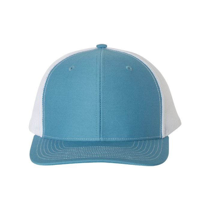 Front view of the Richardson Snapback Trucker Cap - 