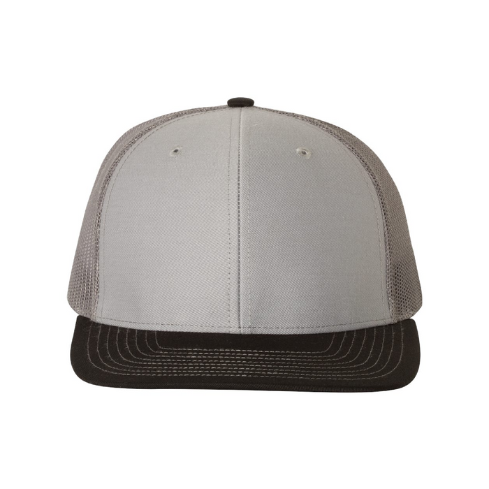 Front view of the Richardson Snapback Trucker Cap - 