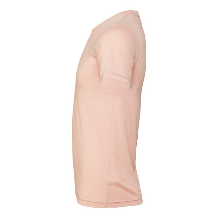 Left view of the BELLA + CANVAS Triblend Tee -