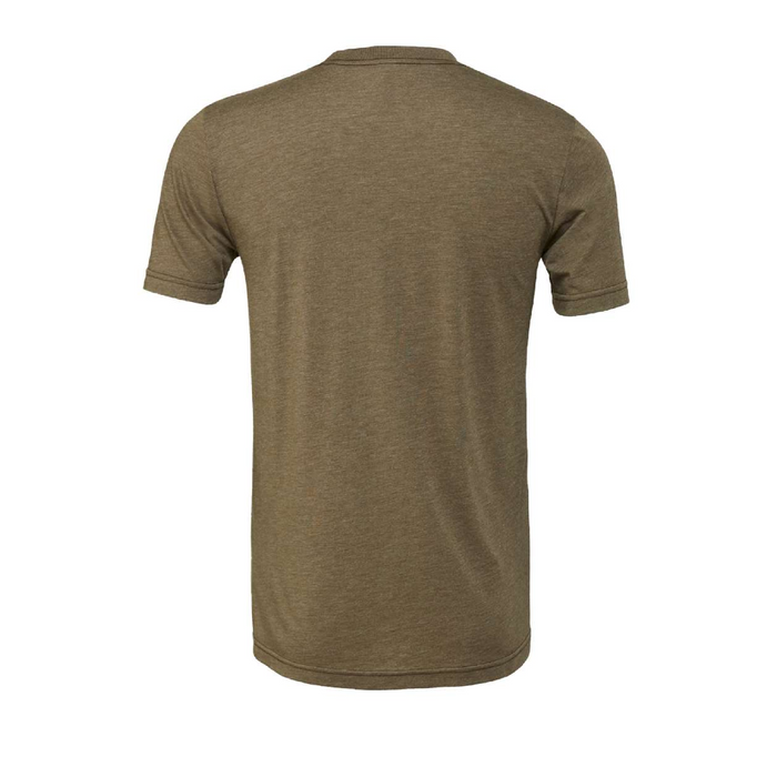 Rear view of the BELLA + CANVAS Triblend Tee -