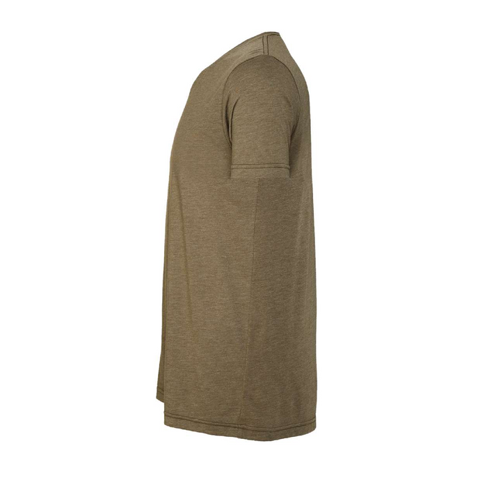 Left view of the BELLA + CANVAS Triblend Tee -