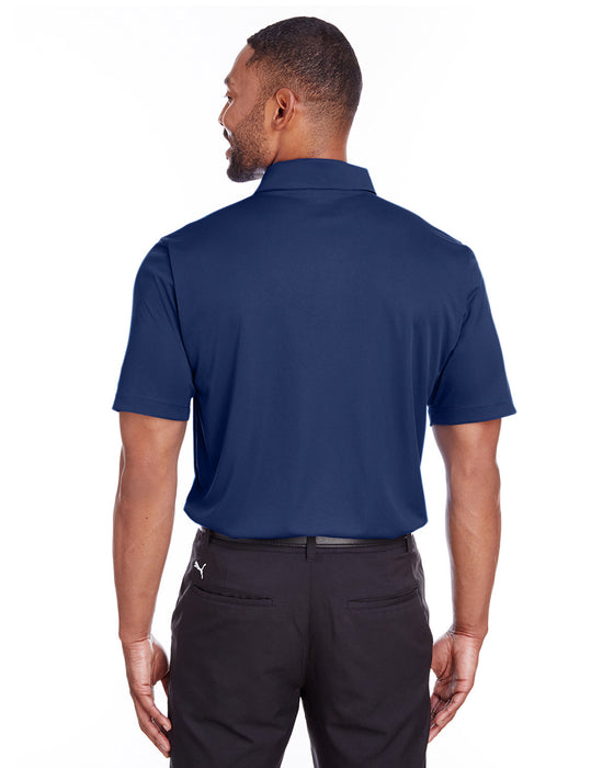 Rear view of the Puma Golf Men's Icon Golf Polo