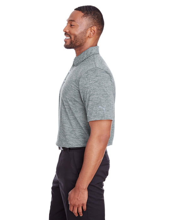 Right view of the Puma Golf Men's Icon Heather Polo