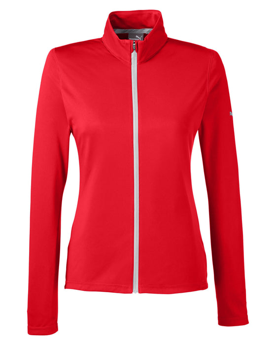 Front and Blank view of the Puma Golf Ladies' Icon Full-Zip