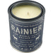 Front view of the Rainier National Park 14 oz Candle