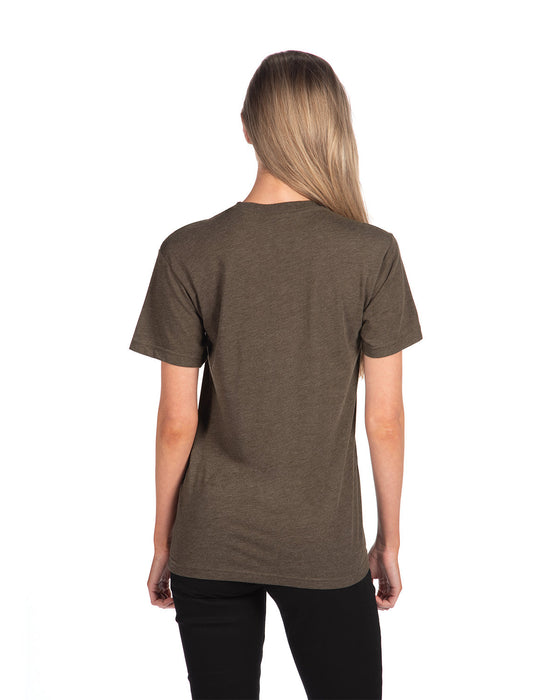 Rear view of the Unisex Triblend T-Shirt