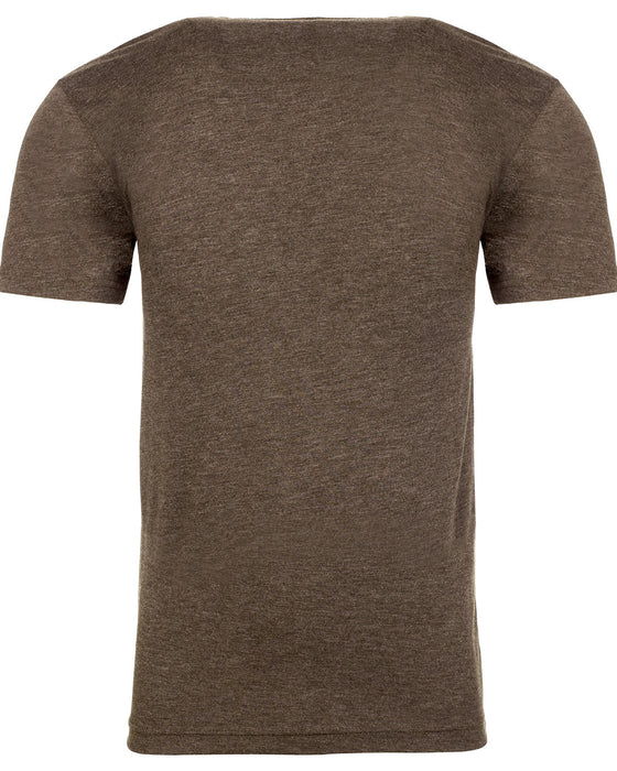 Rear and Blank view of the Unisex Triblend T-Shirt