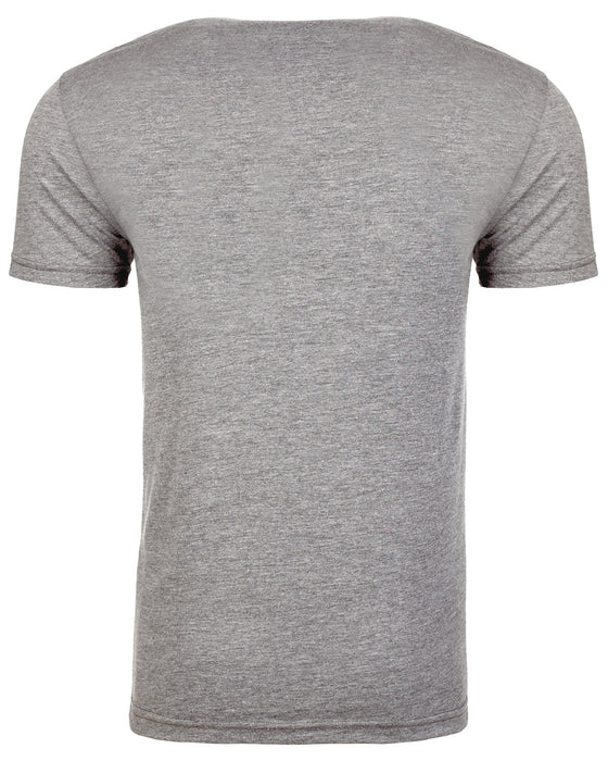 Rear and Blank view of the Unisex Triblend T-Shirt